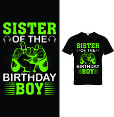 Sister of the birthday boy...t-shirt