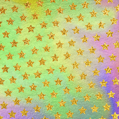 Modern rainbow background with leather texture. Abstract starry backdrop universal use