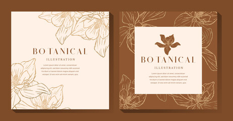 Botanical Flower Background