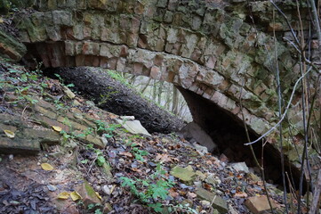 Under the bridge. Urban scene.