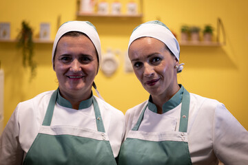 Close up portrait of woman working in nursing home , high quality photo 