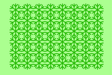 forest green and emerald green flower and leaf pattern and abstract pattern