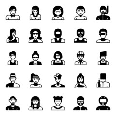 Glyph icons for professions.