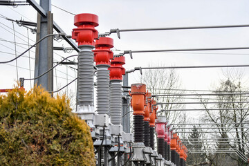 AUT, Strommast, Stromleitung, Stromleitungen, Strom, Umspannwerk, Stromausfall