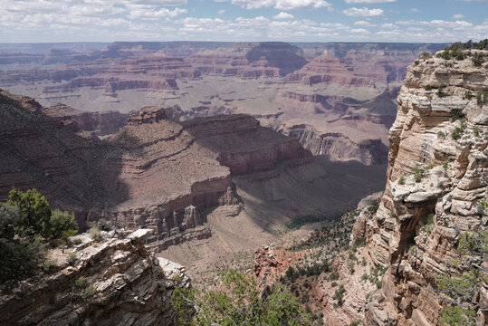 Grand Canyon National Park panorama scenic picture. Amazing view Arizona USA from the South Rim.