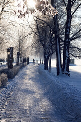 Polska wschodnia/ pojezierze ełckie/ miasto Ełk/ pora roku zima © Eastern Polan _ Adam