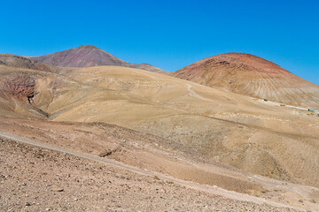 Playa Quemada town area in Lanzarote island, Spain