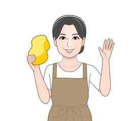 家事をする女性