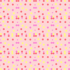 seamless pattern pink dots background