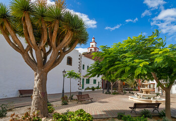 Church La Candelaria in La Frontera with Bell Tower (El Hierro, Canary Islands)