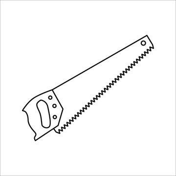 saw icon From Working tools, Construction and Manufacturing icons, equipment icons on white background