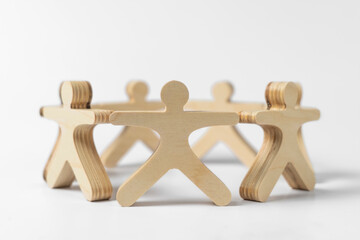 A business team and its leader standing together. Leadership concept. A dreamteam concept