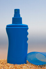 sun cream on the beach