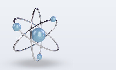 3d science day Micronesia flag rendering left view