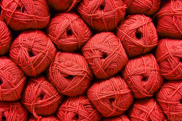 Fototapeta na wymiar Abstract diy background. Ball of wool. Beautiful colored wools ball. Wool texture. Skeins of yarn. Natural material for knitting, creative idea.