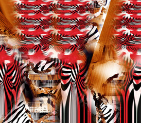 Fototapeta na wymiar Colorful leopard print.Abstract Hand Drawing Liquid Tie Dye Marble Pattern Geometric Wavy Background.Textile swimwear print pattern.Psychedelic abstract pattern.Colored illustration futuristic pattern