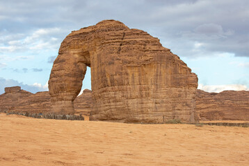 elephant rock in Al Ula, Saudi Arabia