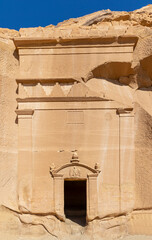 famous burial chambers in Al Ula, Saudi Arabia