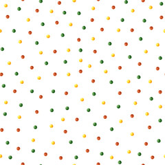 Watercolor pattern with colorful circles