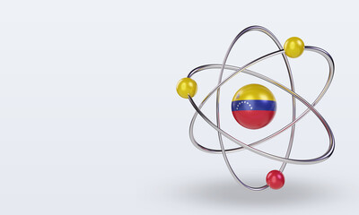 3d science day Venezuela flag rendering right view