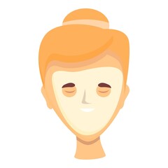 Face mask icon cartoon vector. Facial skin. Serum beauty