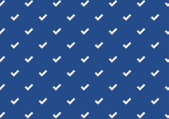 Tick right symbol vector. Tick right pattern wallpaper. © Supakorn