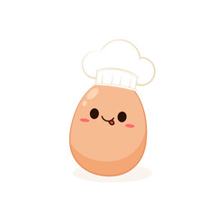 Egg character design. egg vector on white background.