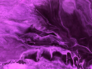 Abstract creative art painting in purple colors, acrylic hand painted texture. Fractal artwork for creative graphic design.