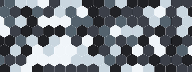 hexagon concept design abstract technology background, Abstract black and white hexagon concept background. hexagon concept design abstract technology background vector illustrator. 