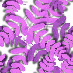 Seamless pattern with leaves for fabrics and textiles