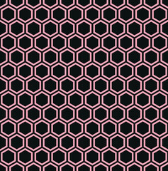 Abstract geometric hexagon pattern. Vector  background.