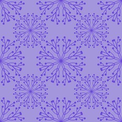Naklejka na ściany i meble Simple floral seamless pattern with flowers for fabrics and cards and linens and kids and wrapping paper