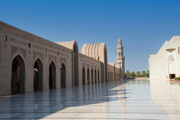 Fototapeta na wymiar Sultan Qaboos Grand Mosque Muscat Oman