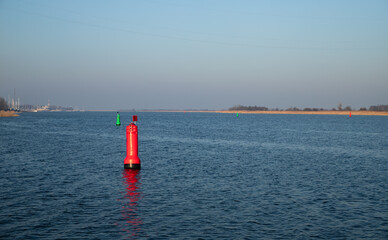 Fototapeta premium The mouth of the Vistula River to the sea 