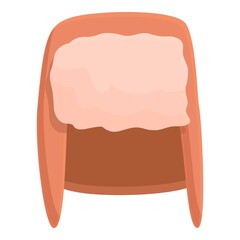 Winter headwear icon cartoon vector. Knit cap. Beanie wool