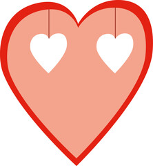 Heart icon on white isolated background. Harts love.