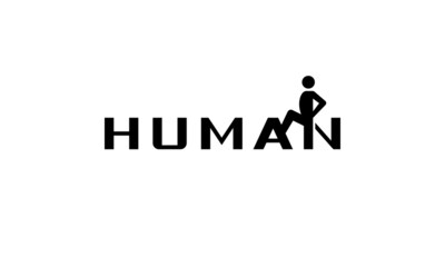 Human wordmark company logo design.
