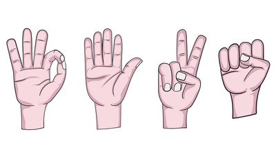 hands vector design