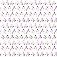 Pattern mit herbstlichen Früchten vom Baum