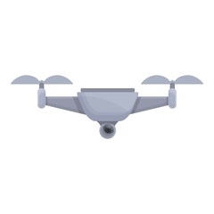 Aerial videography icon cartoon vector. Camera drone. Video control