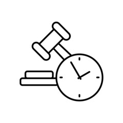 Auction icon vector. bargaining illustration sign. sold symbol or logo.