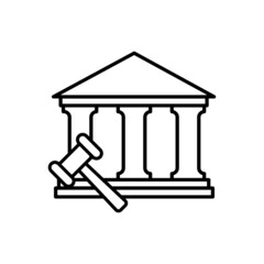 Auction icon vector. bargaining illustration sign. sold symbol or logo.