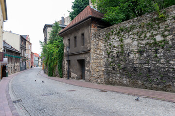 Fototapeta na wymiar Mury Starego miasta, Bielsko-Biała ulica Orkana.