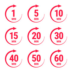 Isolated illustration with timer.