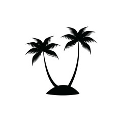 coconut tree icon vector illustration