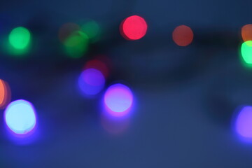 abstract background blured lights of different colours