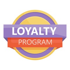 Loyalty program service icon cartoon vector. Customer card. Client gift