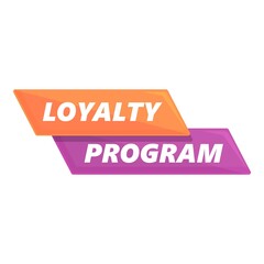 Loyalty program credit icon cartoon vector. Client card. Gift retail