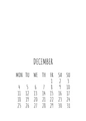 Calendar 2023 Format A4 on white background 