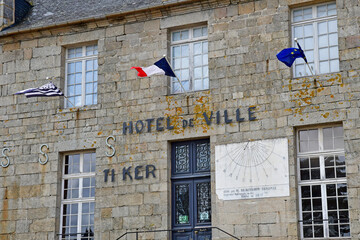 Pont L Abbe; France - may 16 2021 : the town hall